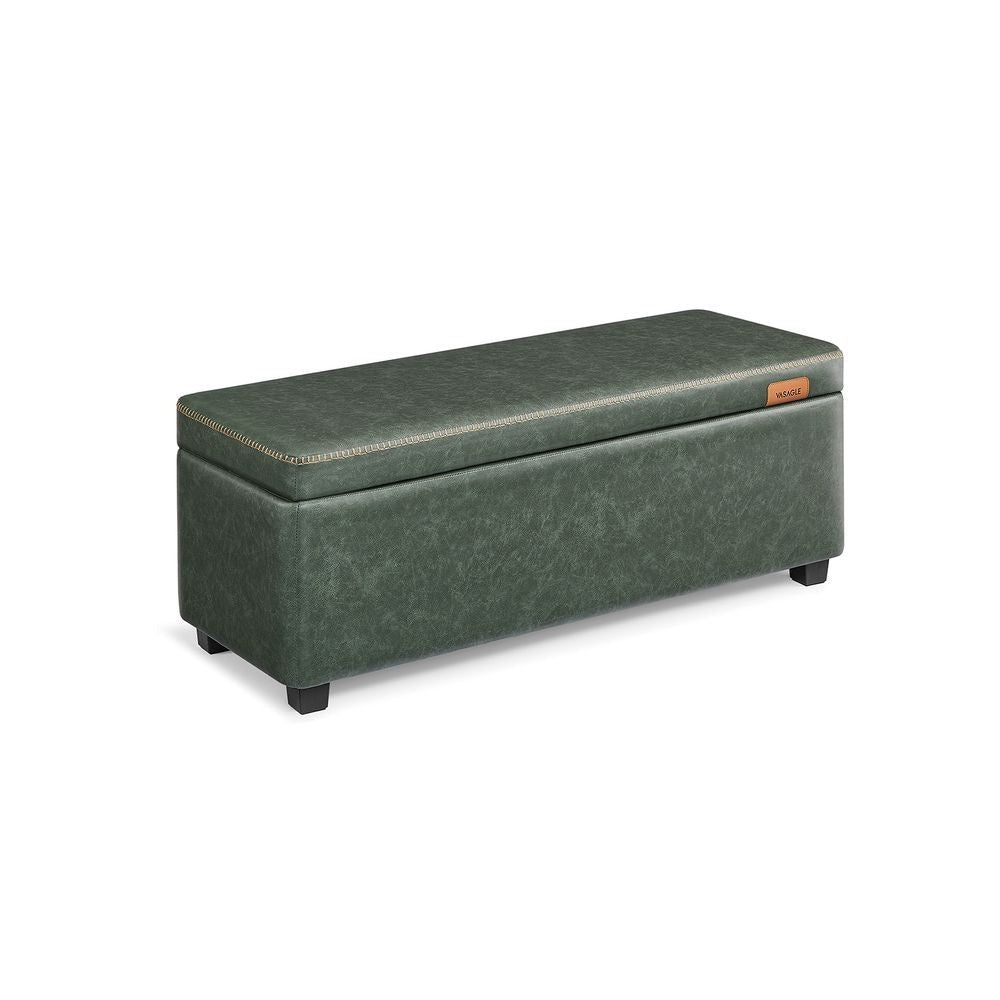 Home Mid-Century Modern Green Storage Ottoman N7A7 - product image 1
