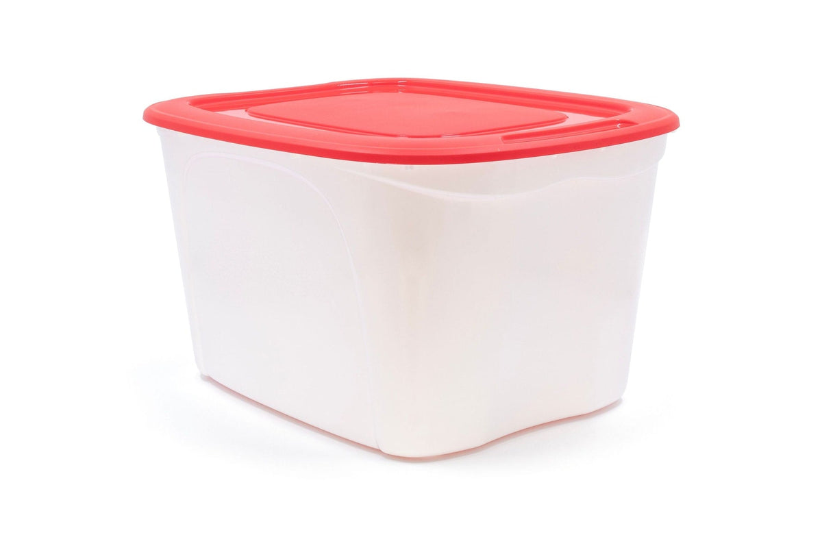 Storage Box with Lid, 63-L, Red/White, 63 Litre Storage Container V4U5 - product image 2
