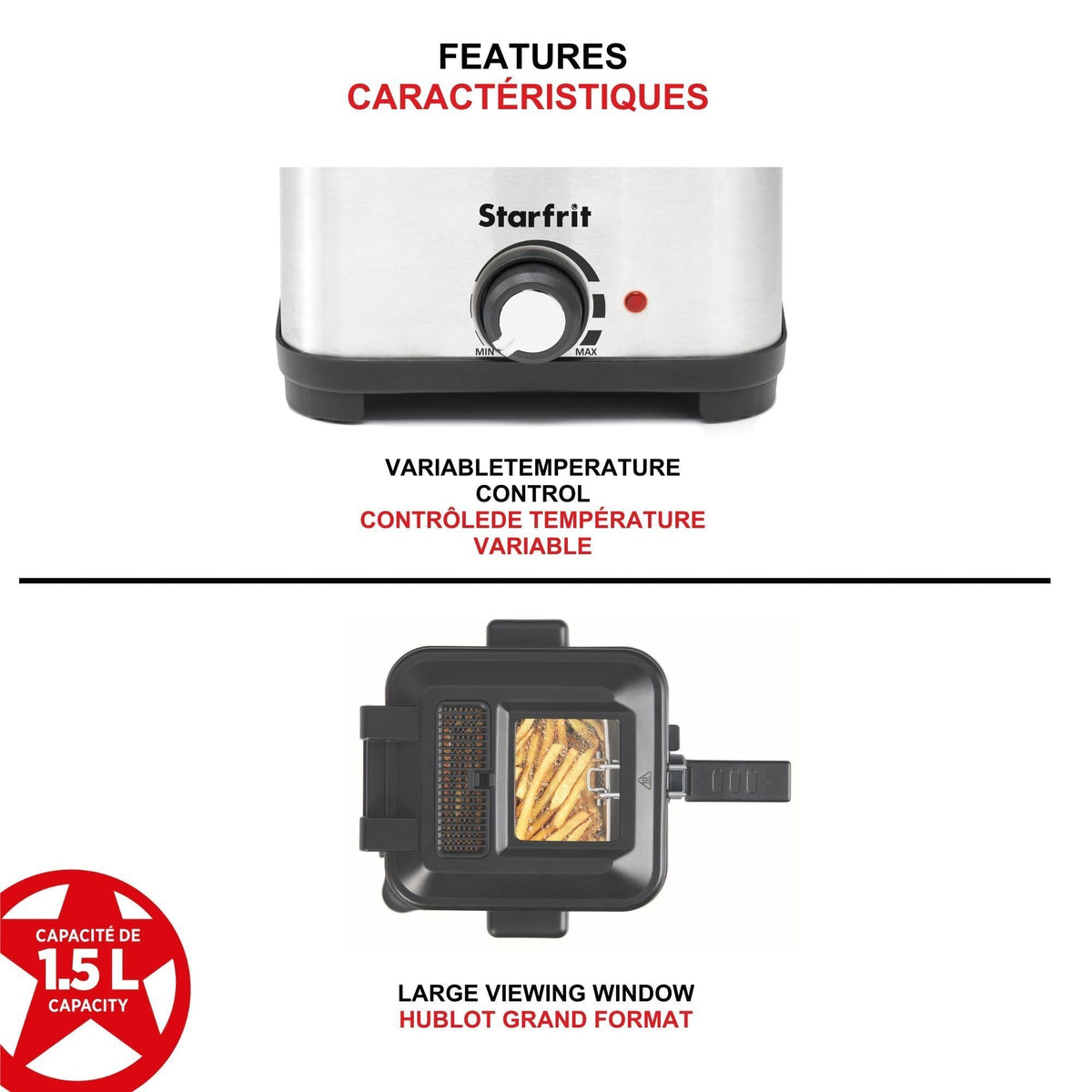 Deep Fryer with Variable Temperature Control, 1.5-L V5D9 - product image 3
