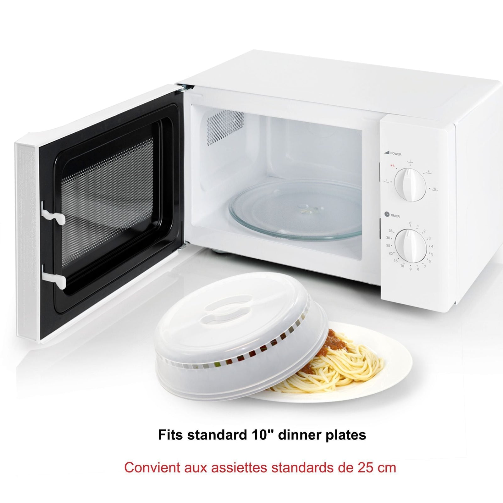 Microwave Food Cover/Splatter Cover BPA-Free, Dishwasher Safe, 25.4cm N9G0 - product image 8