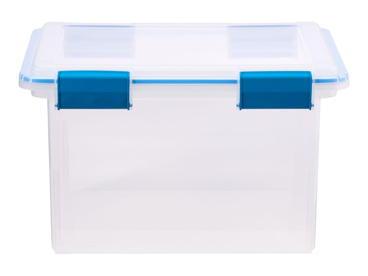 Clear Storage Box with Gasketed Lid, 30-L O4A2 - product image 1