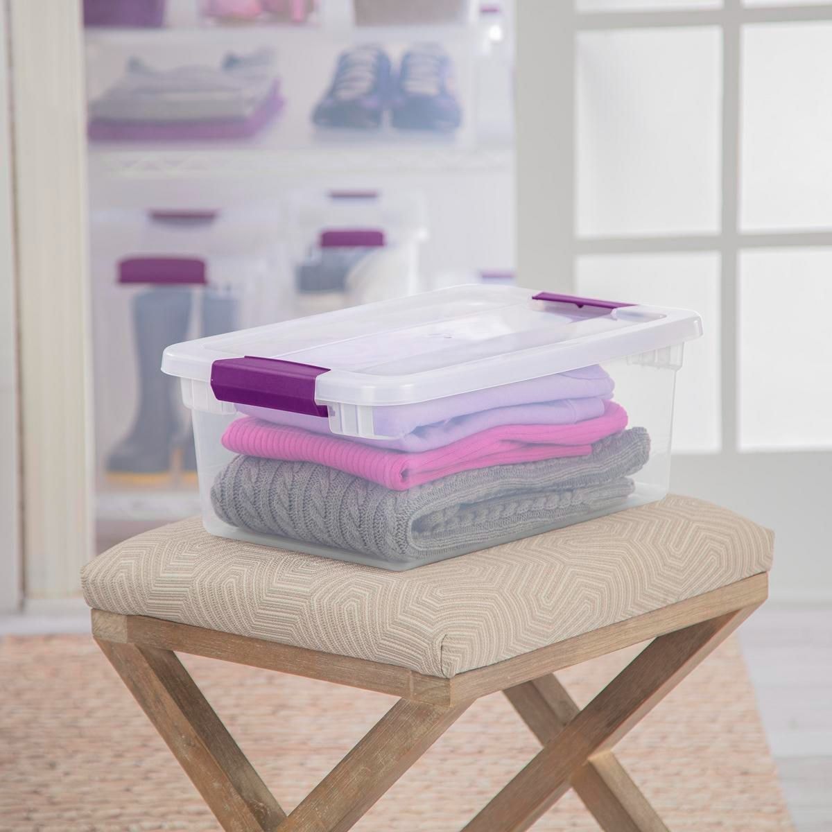 ClearView Storage Box with Latched Lid, 14-L I8C8 - product image 7