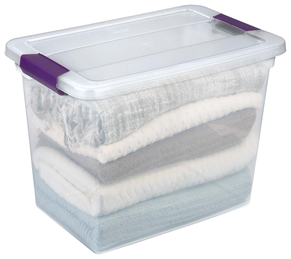 ClearView Storage Box with Latched Lid, 26-L F8B0 - product image 2