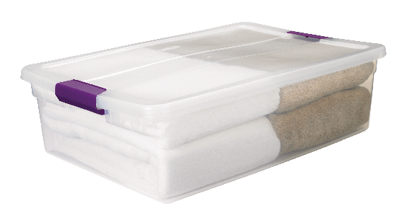 ClearView Storage Box with Latched Lid, 30-L D5L9 - product image 1