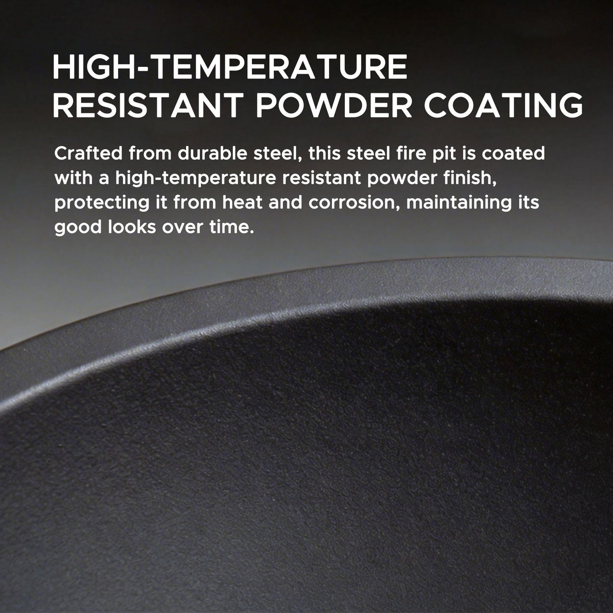 Genesee Round Fire Pit, Black G0V8 - product image 4