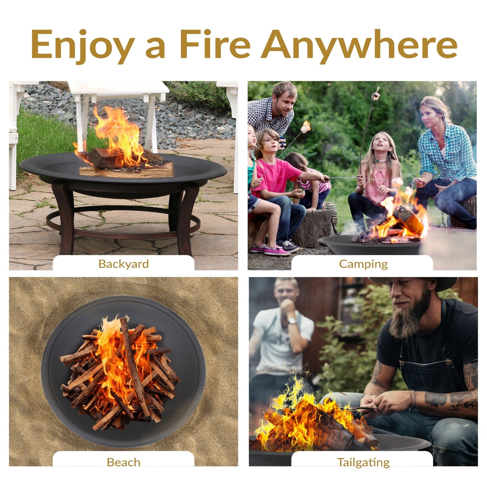 Decor Replacement Fire Pit Bowl, Black, 32-in K6Y6 - product image 3