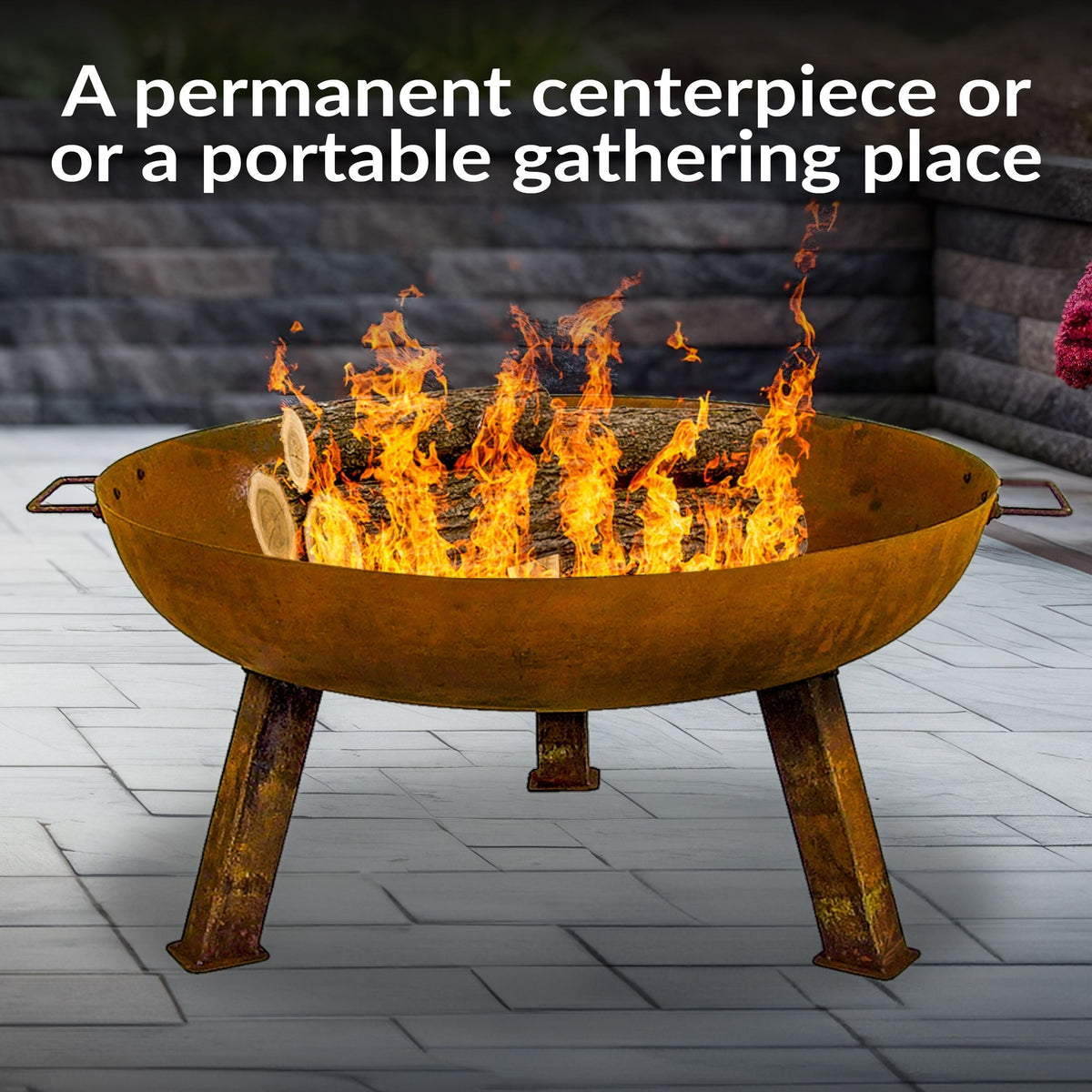 Decor Rustic Cast Iron Fire Bowl, 30-in A7S3 - product image 5