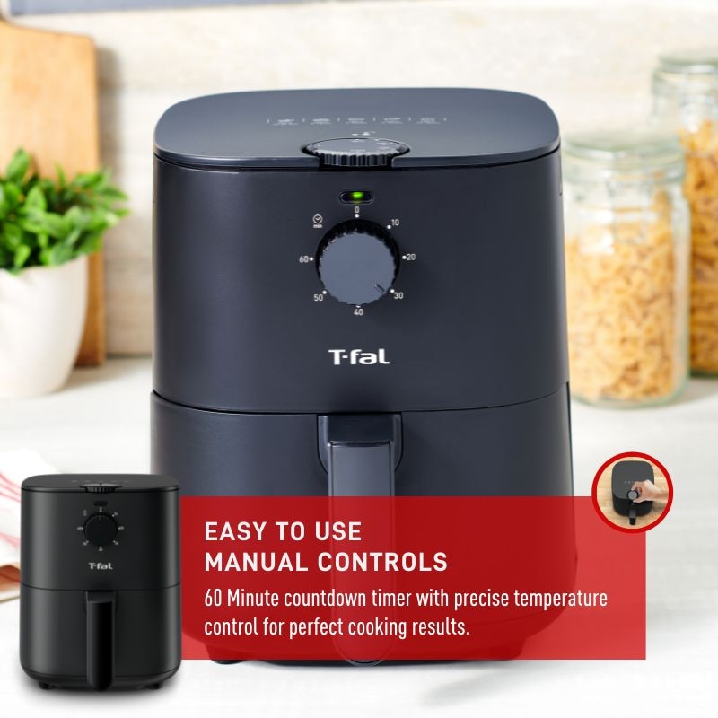 Easy-Fry Compact Air Fryer with Non-Stick Basket, 3.69-qt T5I8 - product image 2