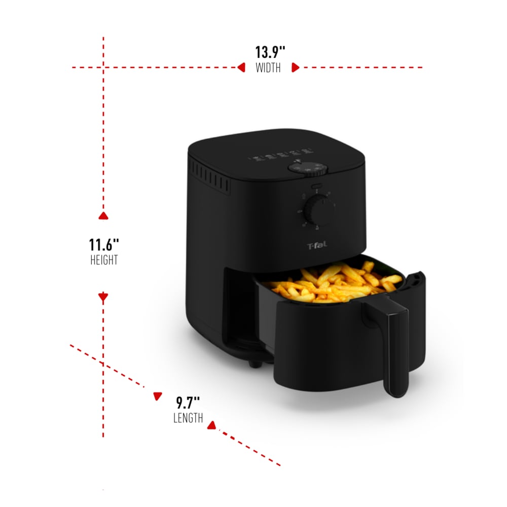 Easy-Fry Compact Air Fryer with Non-Stick Basket, 3.69-qt T5I8 - product image 4