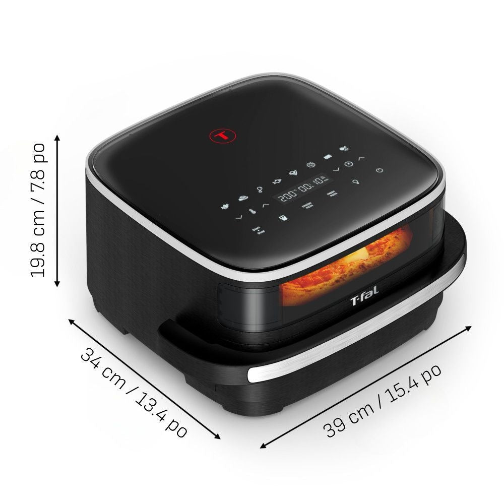 Easy Fry XL Surface Air Fryer, 10-in-1, Large Air Fryer, Super-Sized Cooking Surface, Compact Format, 4L / 4.2Qt, Black Q6D2 - product image 8