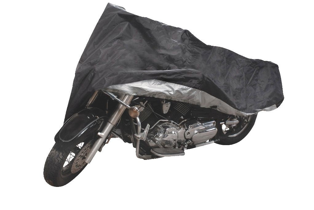 Premium Polyester Motorcycle Cover, Black, Medium Y5Q4 - product image 1