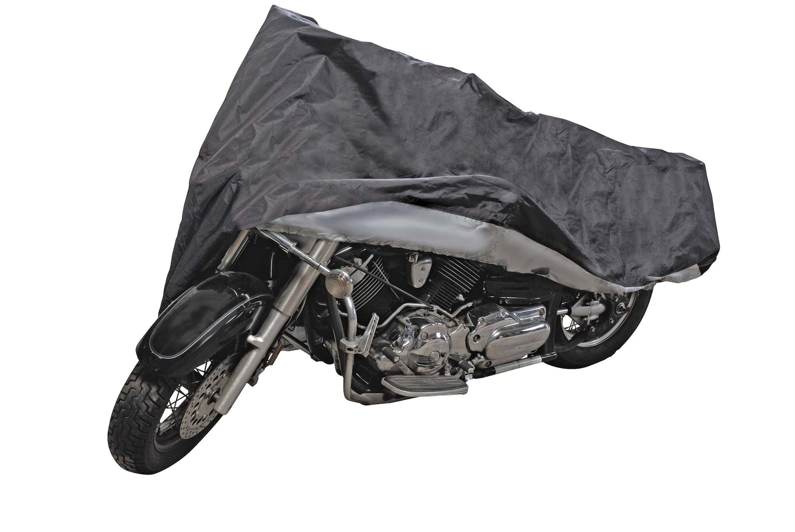Premium Polyester Motorcycle Cover, Black, X-Large N9O6 - product image 3