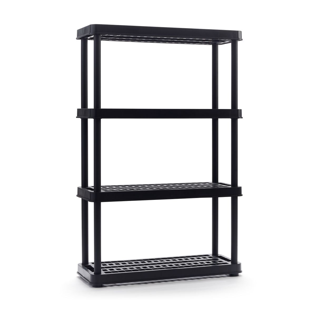 4-Shelf Resin Storage/Shelving Unit, 36 x 14 x 54.5-in, Black L3I6 - product image 1