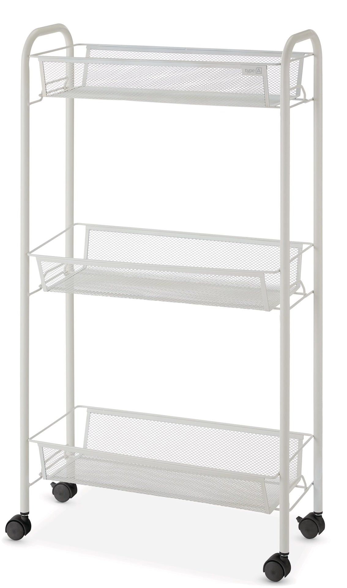 type A 3-Tier Mesh Wire Slim Storage Cart S8T4 - product image 1