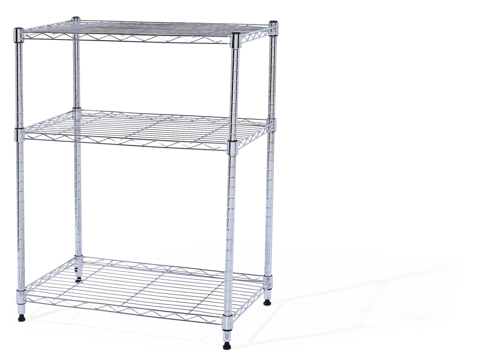 Type A 3-Tier Storage Rack, No Tool Assembly, Chrome Y9X8 - product image 1