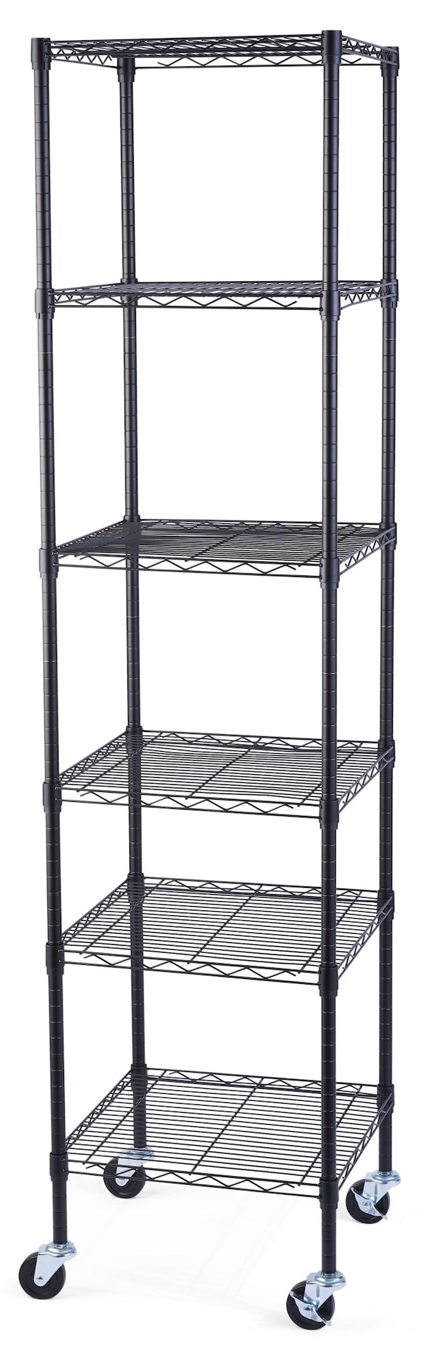 Type A 6-Tier Slim Small Space Storage Rack with Adjustable Shelves, No Tool Assembly H9K8 - product image 1