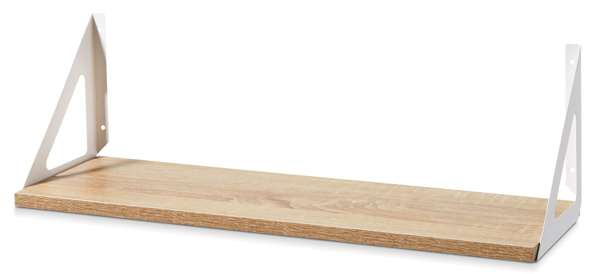 type A Align Floating Dual Bracket Shelf Kit, Oak, 8 x 24-in A6G9 - product image 3