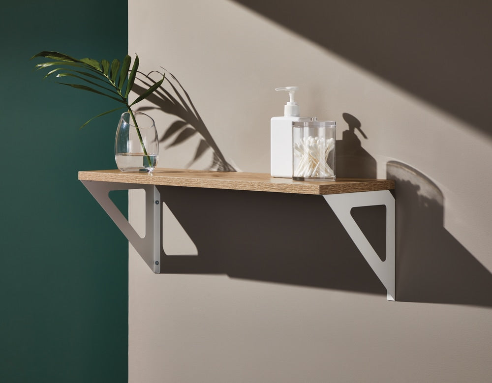 type A Align Floating Dual Bracket Shelf Kit, Oak, 8 x 24-in A6G9 - product image 4