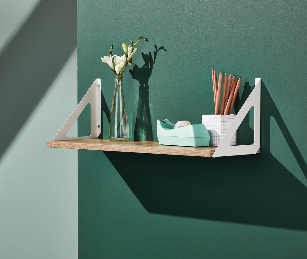 type A Align Floating Dual Bracket Shelf Kit, Oak, 8 x 24-in A6G9 - product image 5