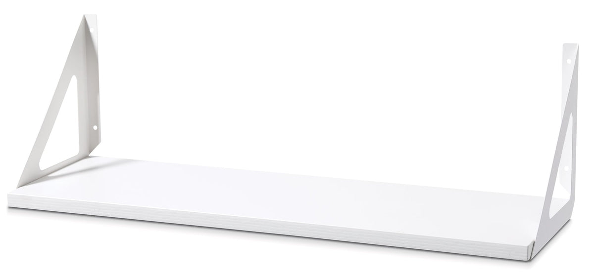type A Align Floating Dual Bracket Shelf Kit, White, 8 x 24-in Z8H9 - product image 1