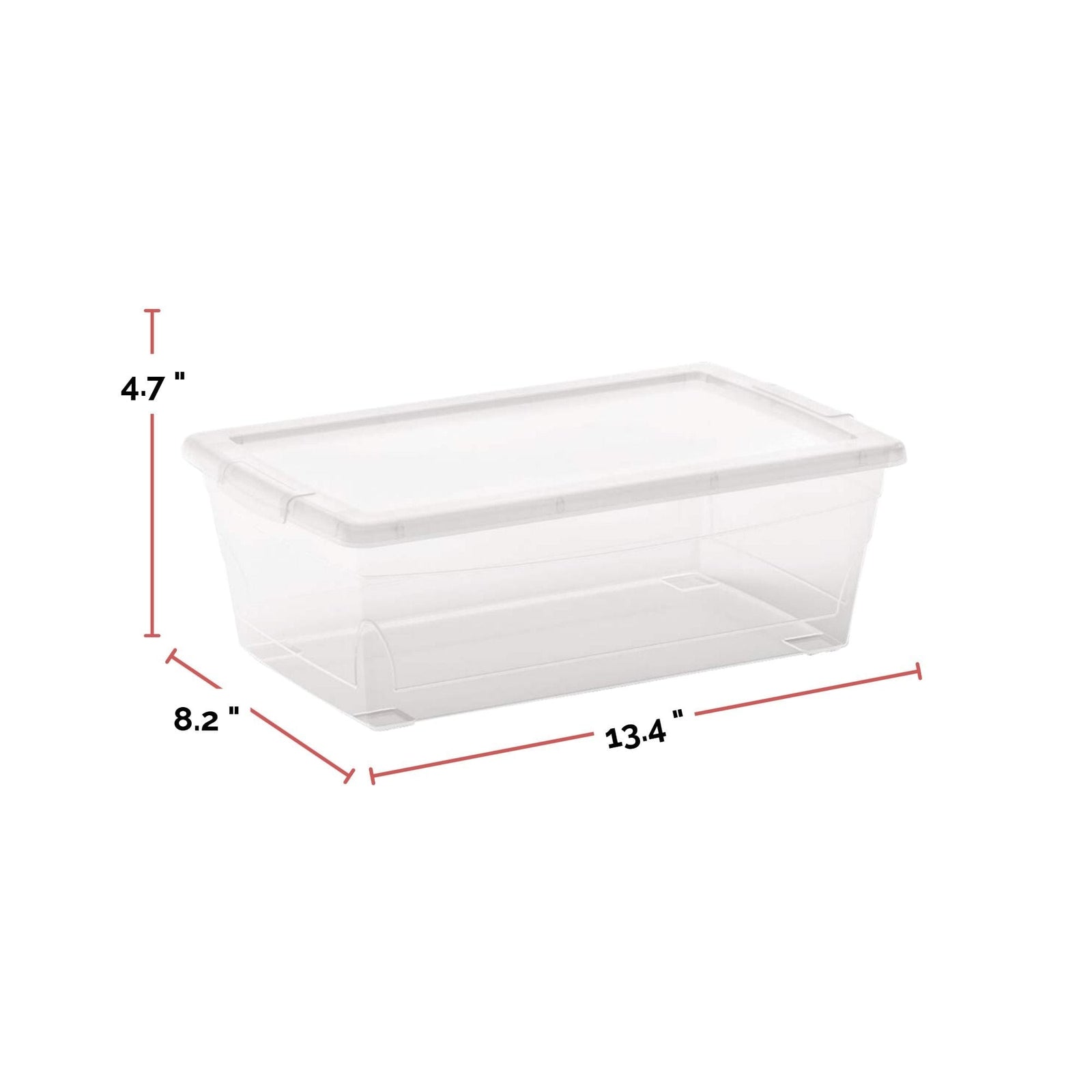 type A Clarity Transparent Storage Box with Lid, 6-L G4N2 - product image 3