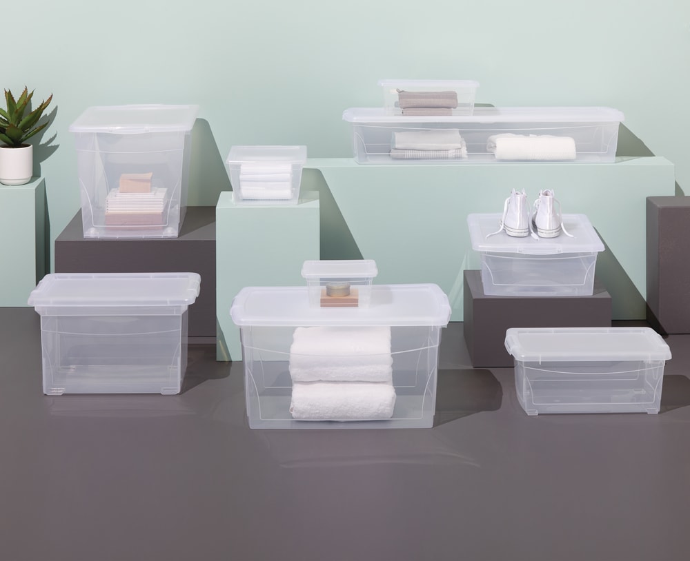 type A Clarity Transparent Storage Box with Lid, 60-L V3X1 - product image 5