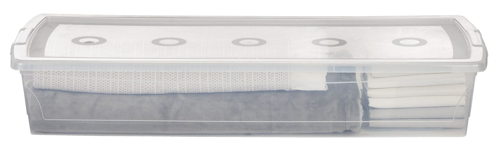 type A Clarity Transparent Under the Bed Storage Box with Lid, 50-L L2I8 - product image 1