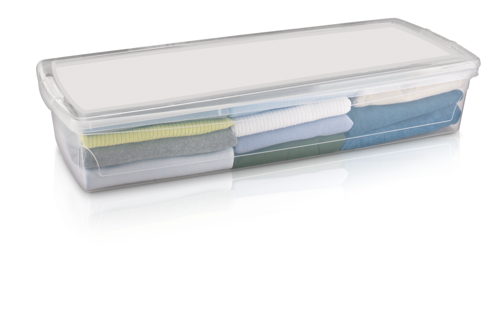 type A Clarity Transparent Under the Bed Storage Box with Lid, 50-L L2I8 - product image 2