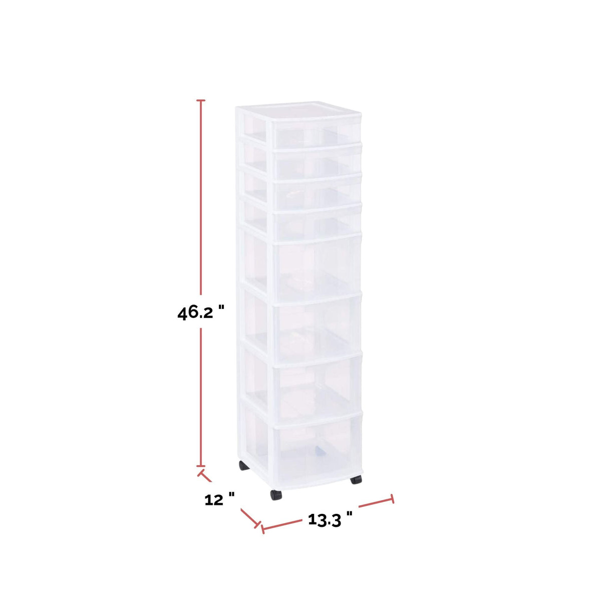 type A Clear 8-Drawer Storage Tower M5X3 - product image 4