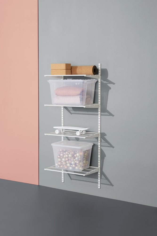 type A Double Track S-32 Wall Upright Shelf Bracket, White, 17-in R9A2 - product image 4