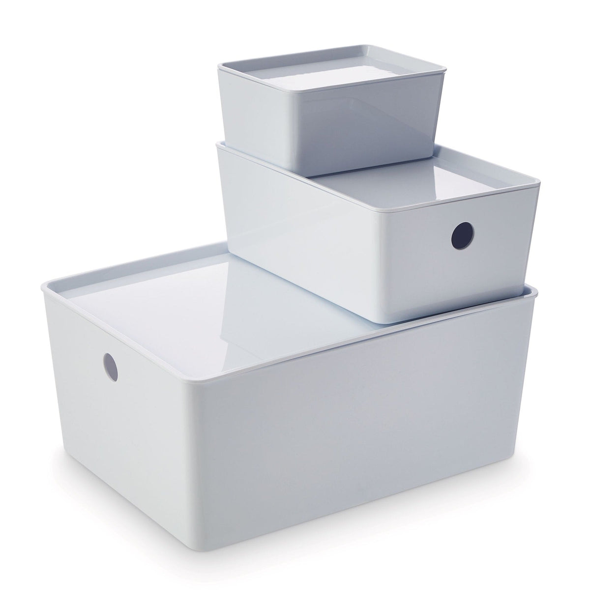 type A Flexible Storage Bin with Lid, White, 3.8-L K2A9 - product image 2