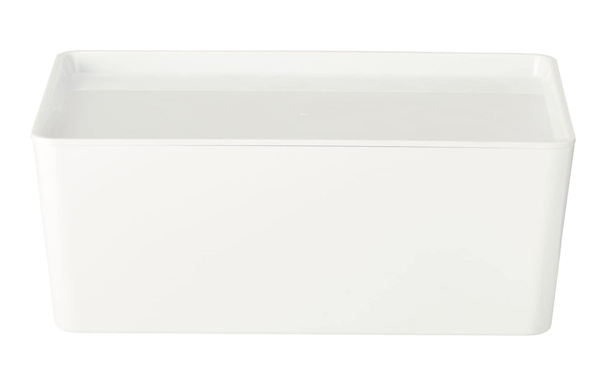 type A Flexible Storage Bin with Lid, White, 3.8-L V0N3 - product image 3