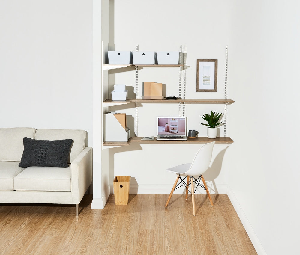 type A Floating Wall Shelf Board, Oak Sonoma Finish, 12 x 24-in K5Q6 - product image 4