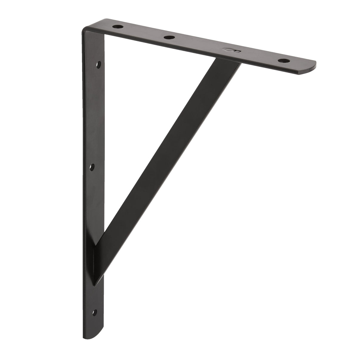 type A Heavy-Duty Shelf Bracket, Black, 8 x 12-in Z5C5 - product image 1