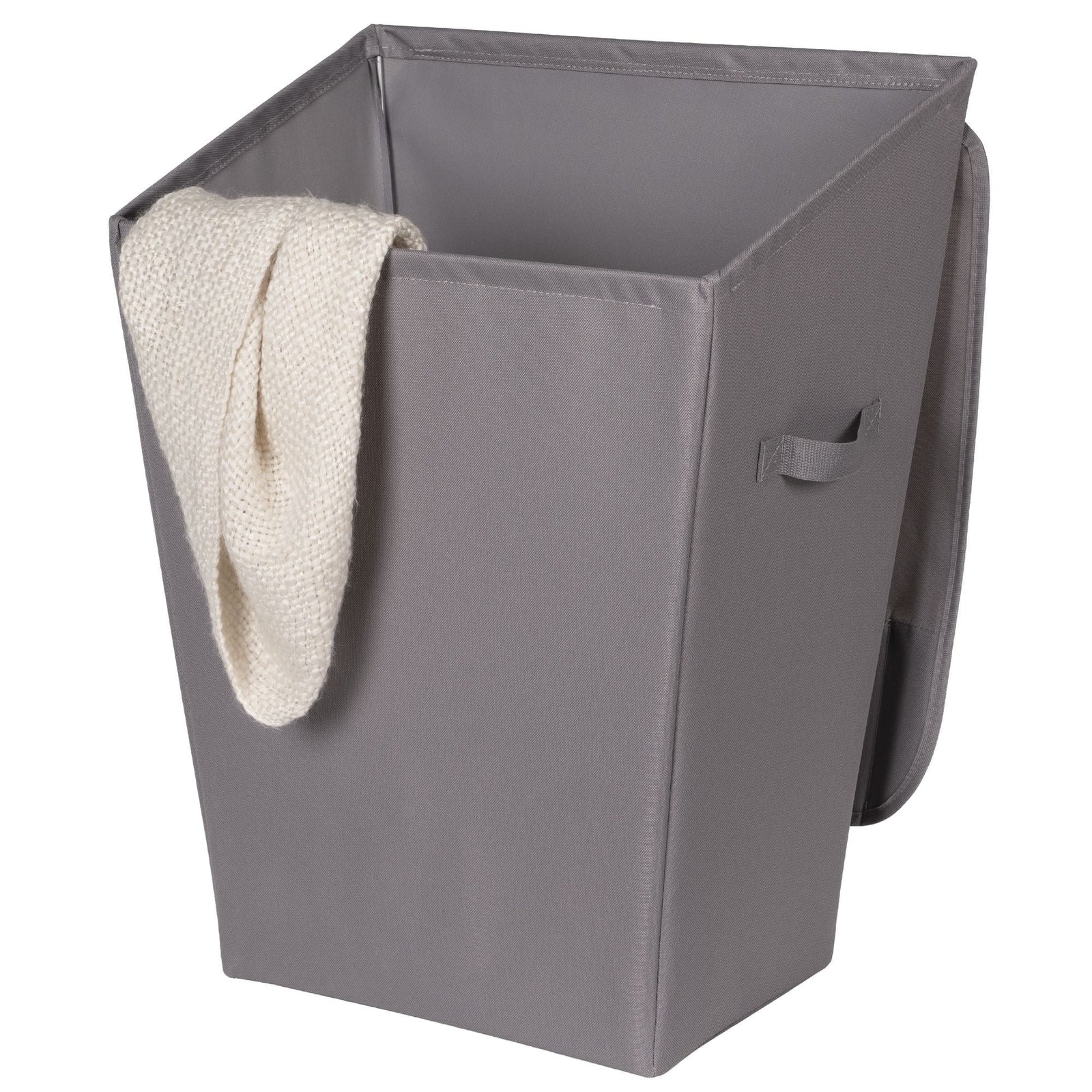 type A Laundry Hamper with Lid, 19.3 W x 12 D x 24-in H, Grey A0F0 - product image 2