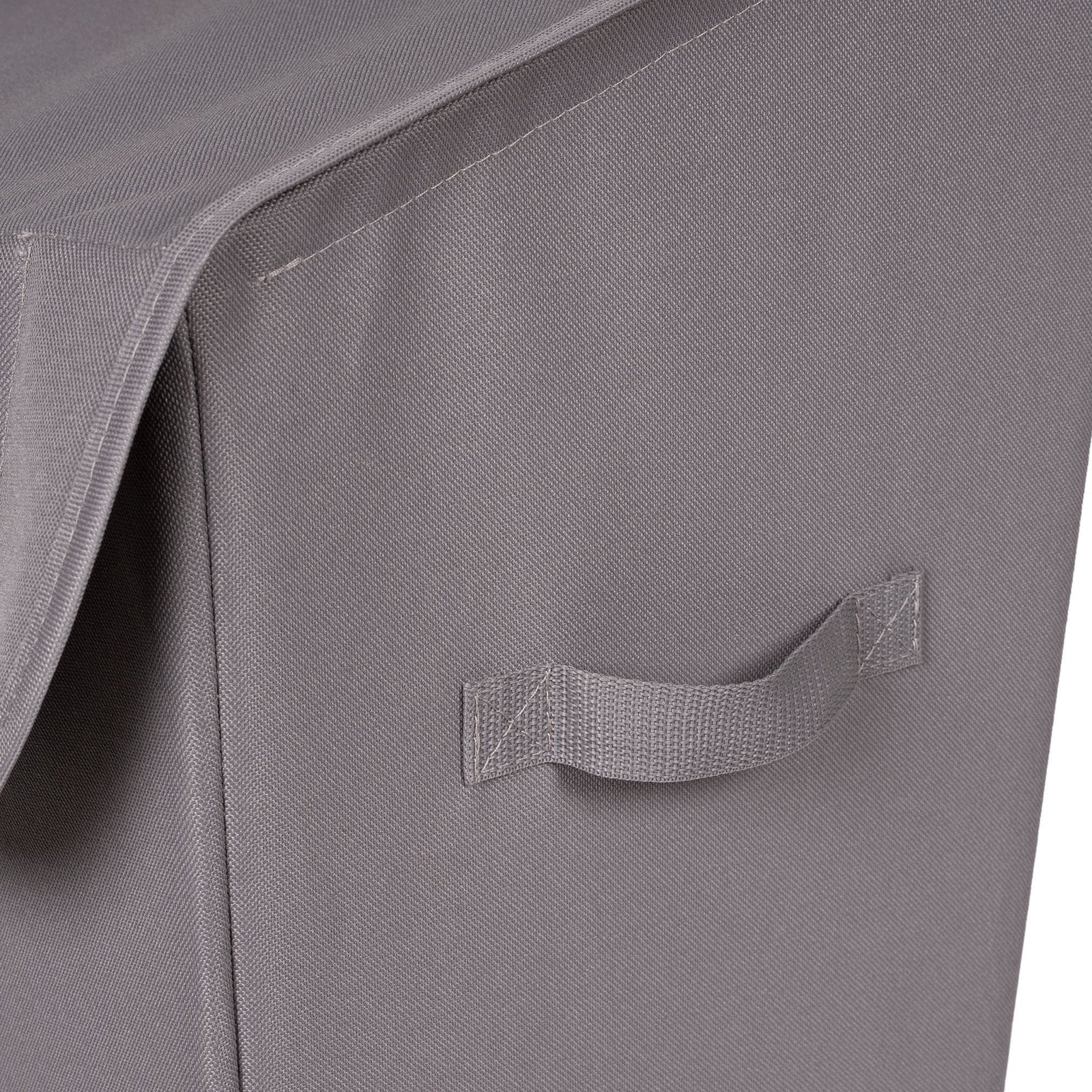 type A Laundry Hamper with Lid, 19.3 W x 12 D x 24-in H, Grey D1E8 - product image 4