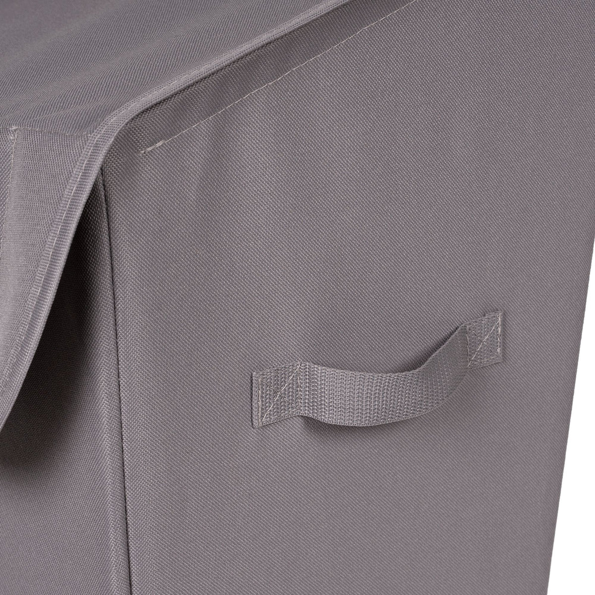 type A Laundry Hamper with Lid, 19.3 W x 12 D x 24-in H, Grey A0F0 - product image 4