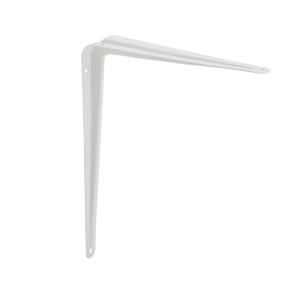 type A Light-Duty Shelf Bracket, White, 10 x 12-in E8S8 - product image 1