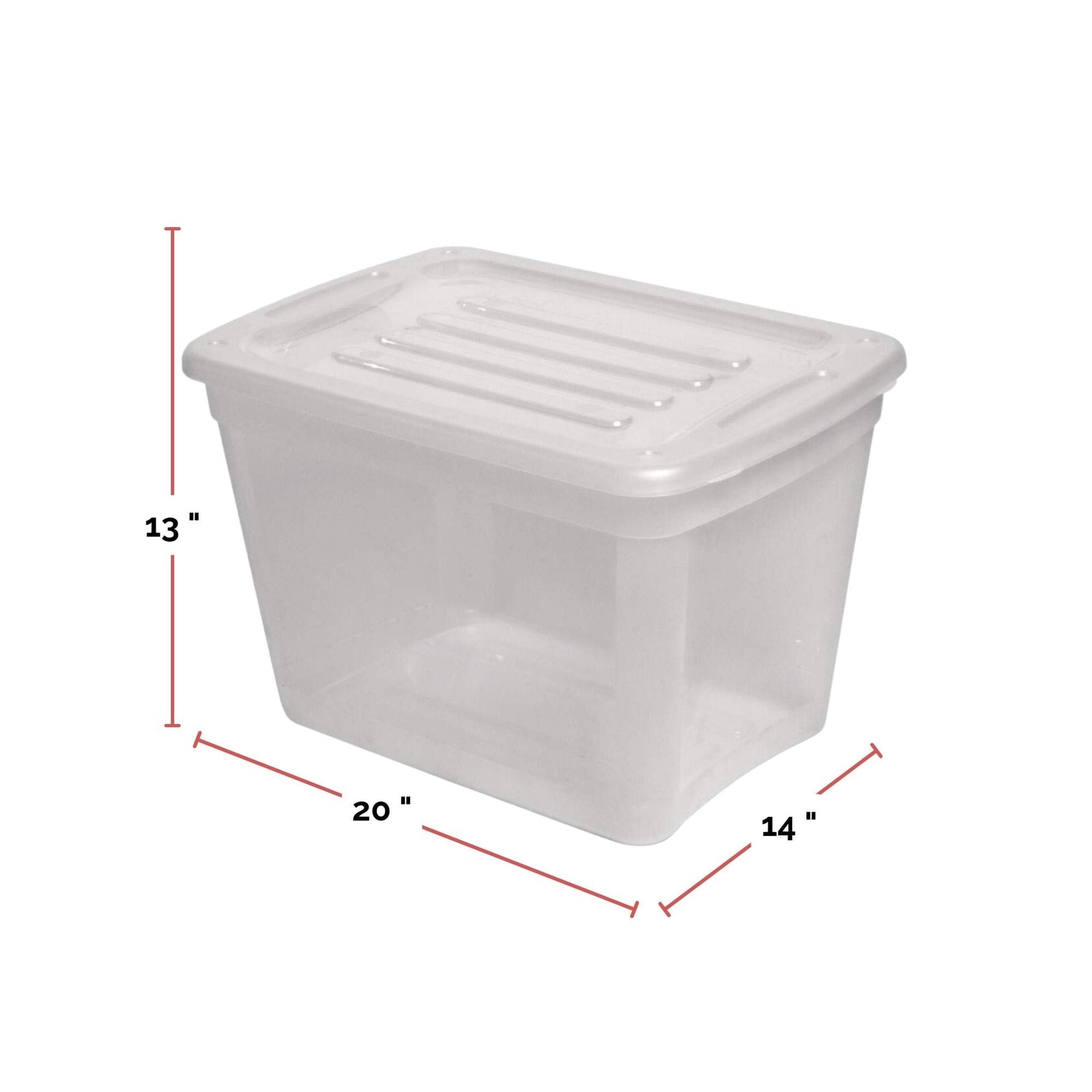 type A Transparent Stackable Storage Box with Lid, 39-L S8Y5 - product image 4