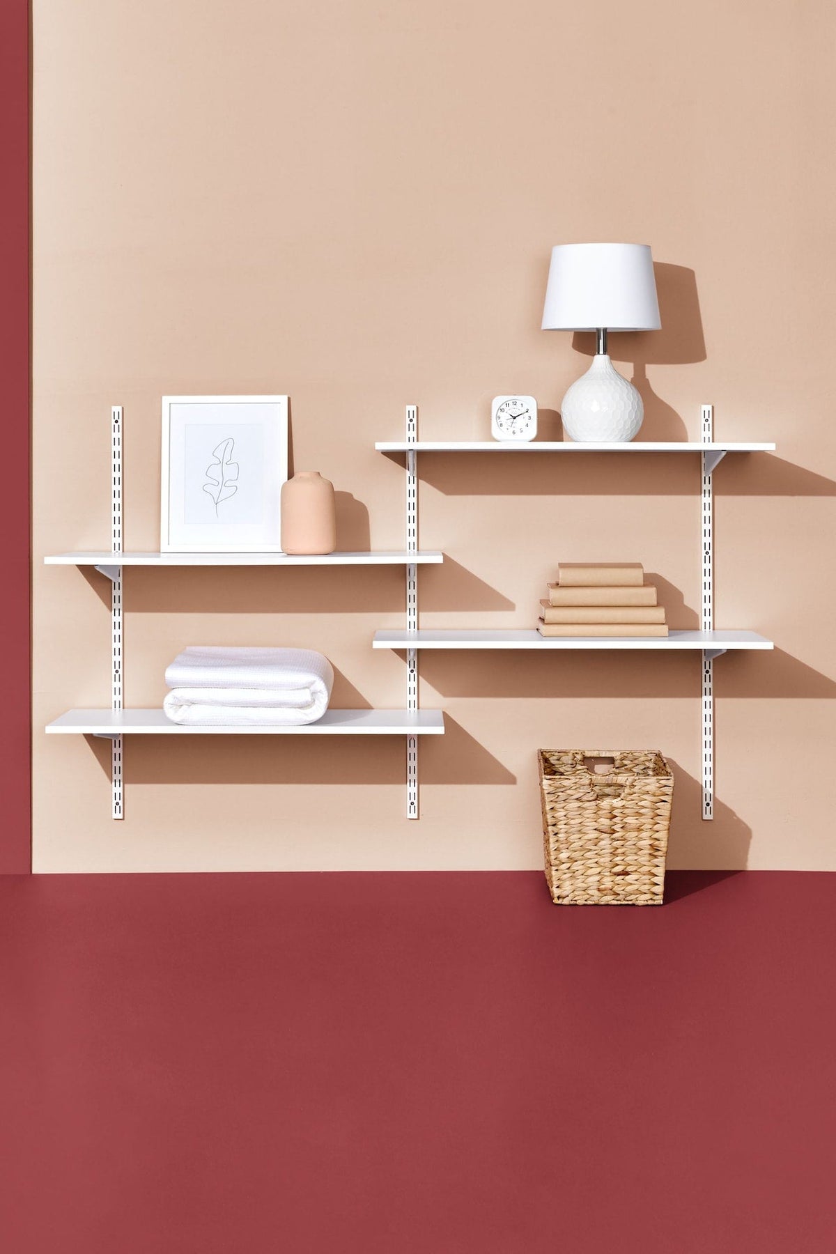 type A Wooden Floating Wall Shelf Board, White, 16 x 35-in Q2B1 - product image 4
