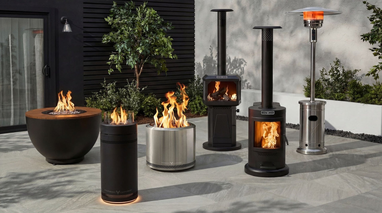 LP Gas Fire Column with LED Glow Ring U5B1 - product image 5