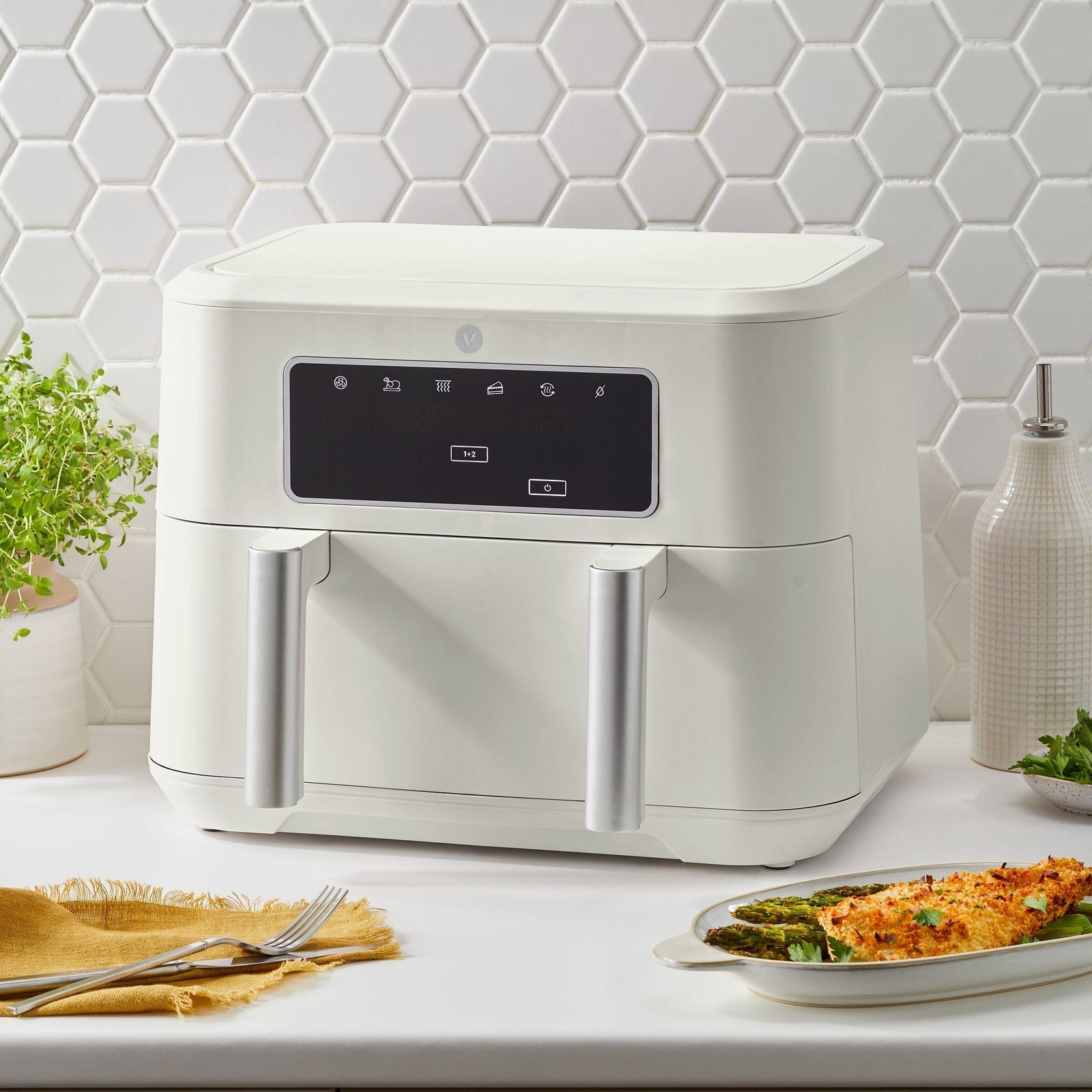 Colour Series Trizone Air Fryer, Shortbread Colour, 9-qt L2I6 - product image 5