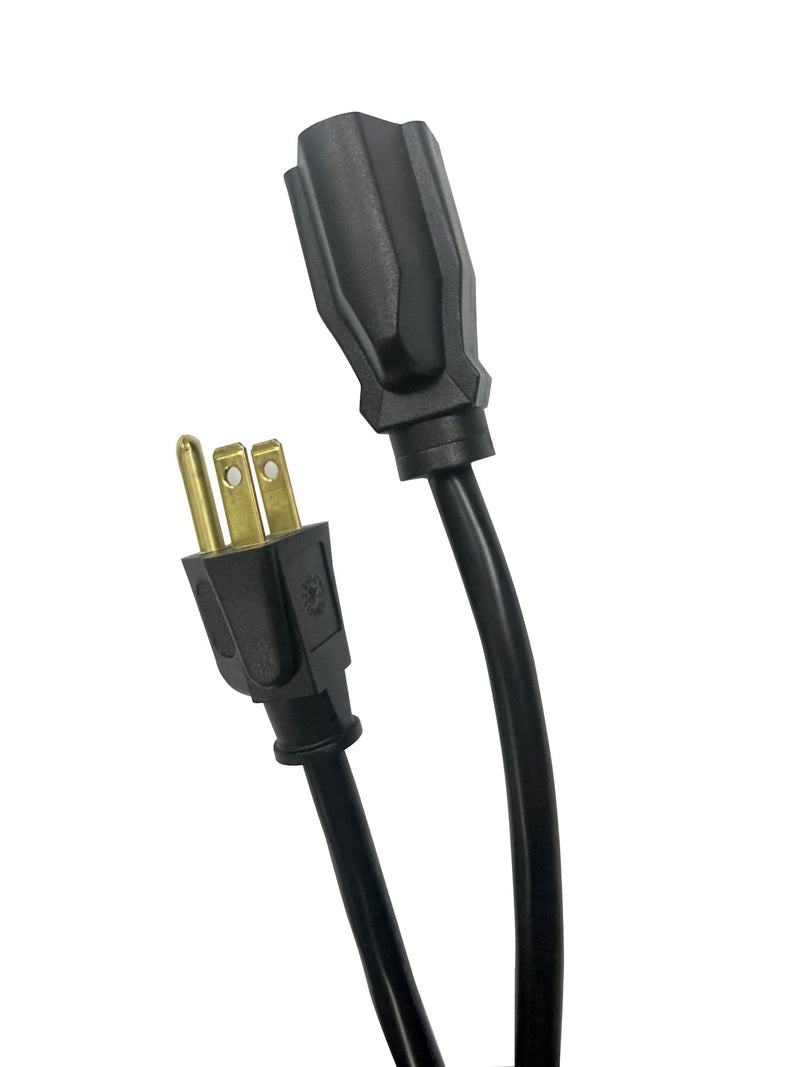 20' 16 Gauge 1-Tap Outdoor Extension Cord, Black Q9R8