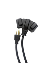 20' 16 Gauge 3-Tap Outdoor Extension Cord, Black B3Z8 - product image 1