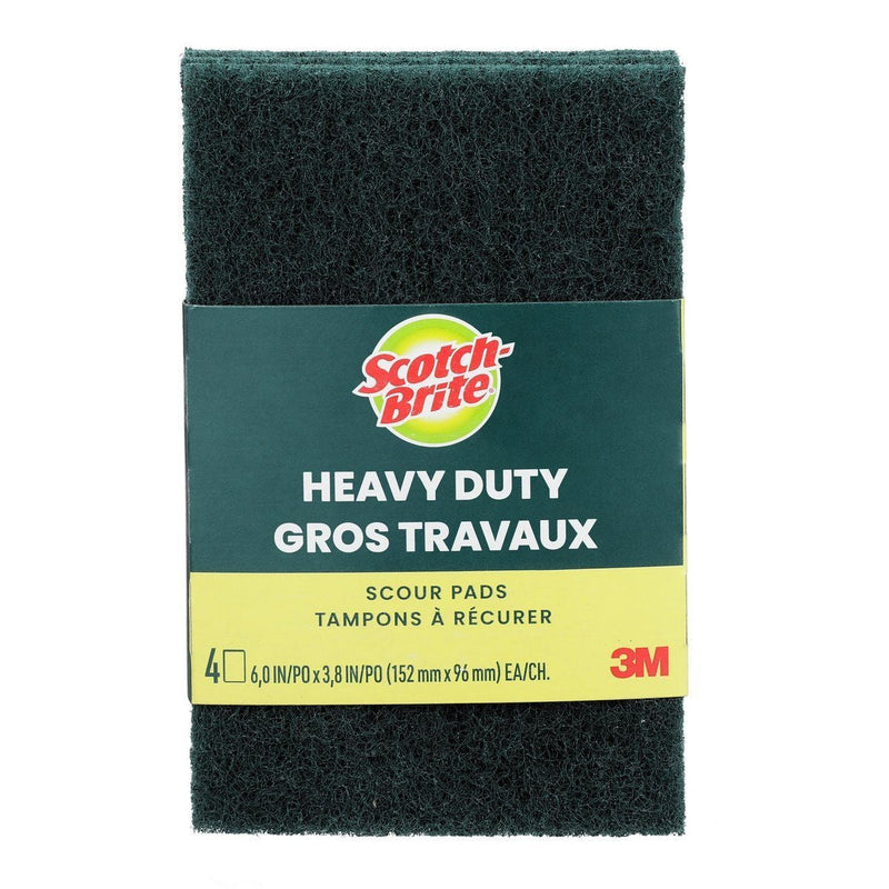 3M Scotch-Brite Heavy Duty Scour Pad, 4-pk M1J0