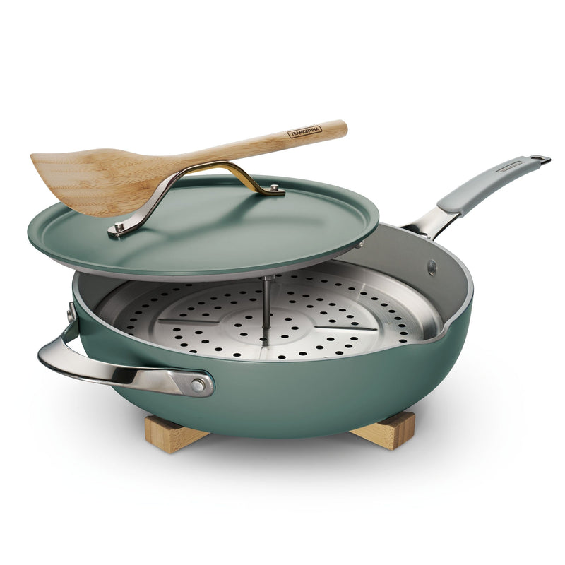 5 Qt All-in-One Plus Pan with trivet - Sea Salt J9Z6