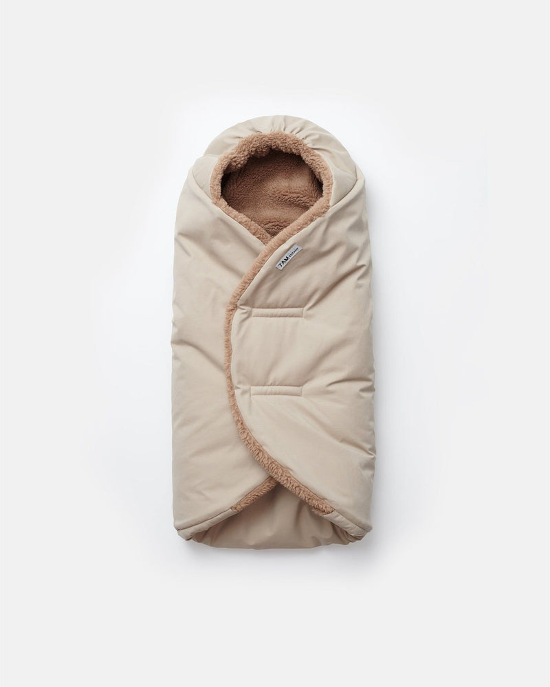 7AM Enfant Nido Benji Sherpa Lining Infant Wrap, Oat U0Z2