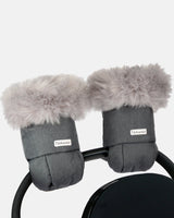 7AM Enfant Warmmuffs - Heather Grey Dark Faux Fur Z3H4 - product image 1