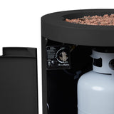 Steel Propane Fire Pit Hidden Tank in Black, 24-in X8D5 - product image 8