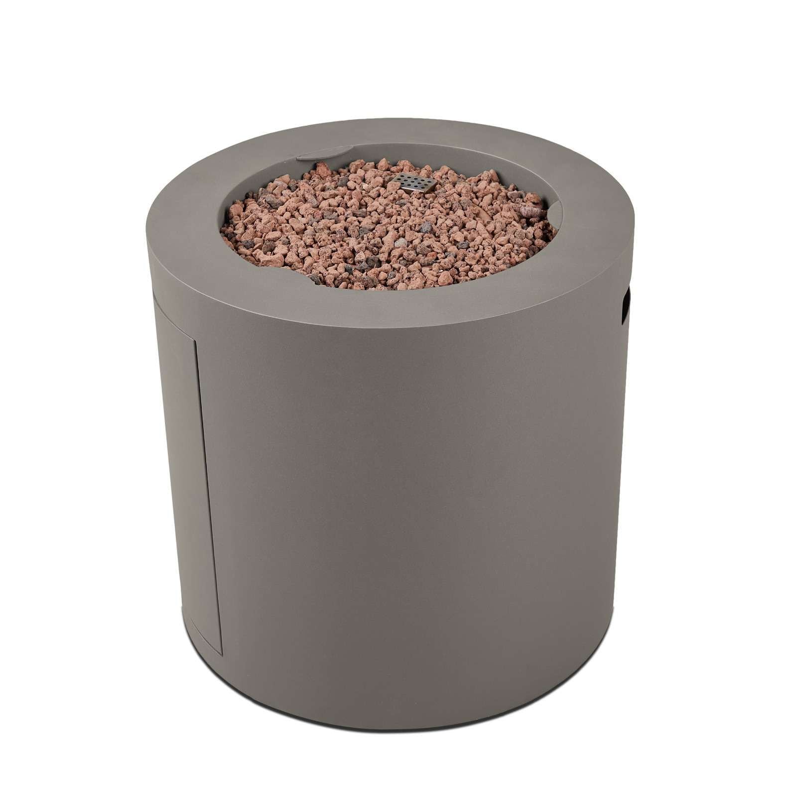 Steel Propane Fire Pit Hidden Tank in Mist Gray, 24-in B7S3 - product image 1
